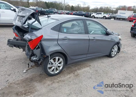 2013 Hyundai Accent Gls from USA, damaged, VIN KMHCU4AE5DU487919